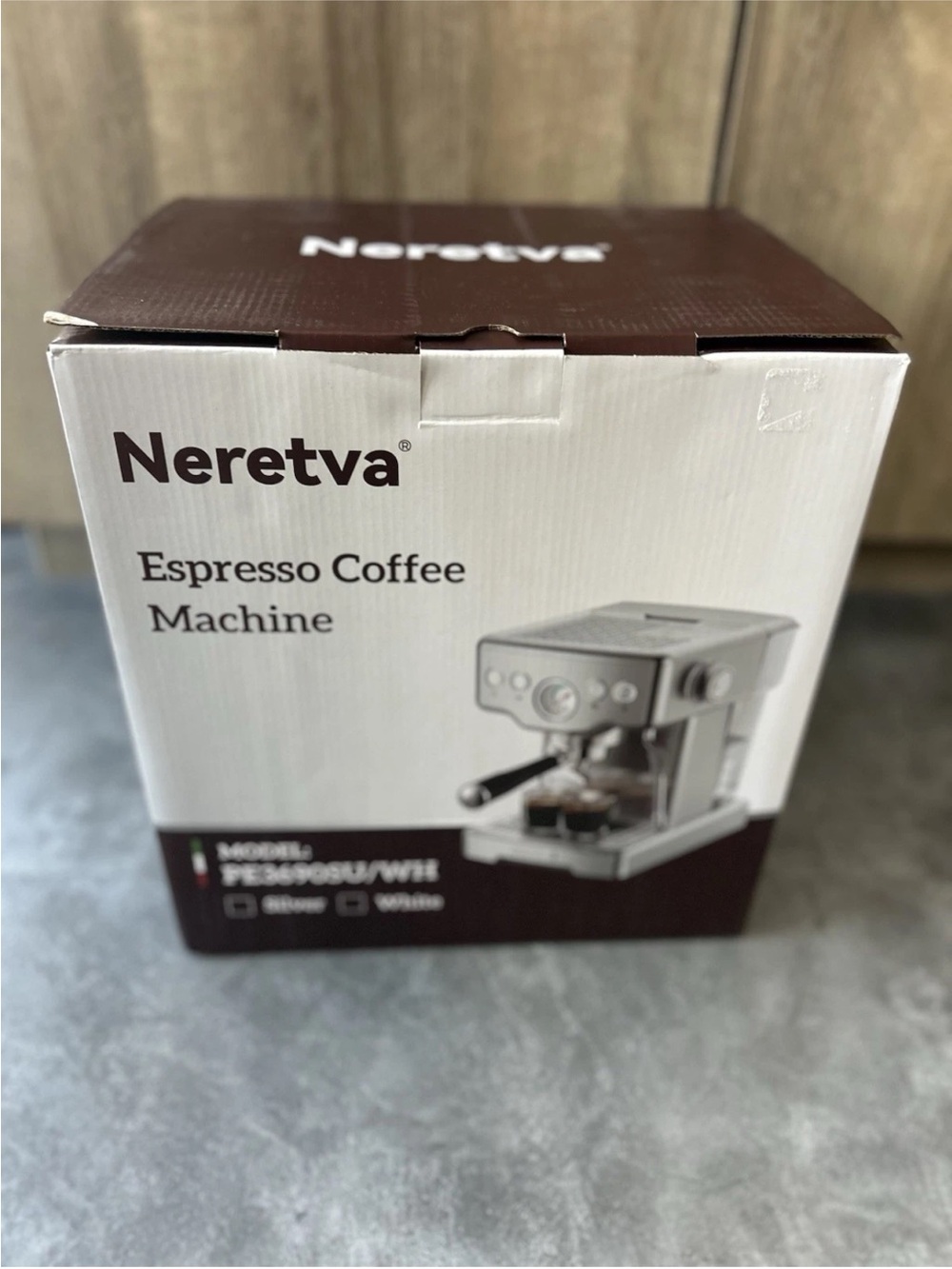 The Neretva PE3690SU/WH Espresso Coffee Machine NEW